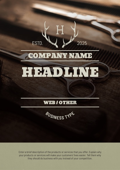 Design Preview for Design Gallery: Barbers Posters, A1 (594 x 841 mm) 