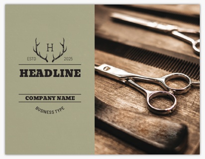 A hunting masculine monogram brown gray design