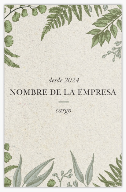 Vista previa del diseño de Galería de diseños de tarjetas de visita extragruesas para floristerías, Standard (85 x 55 mm)