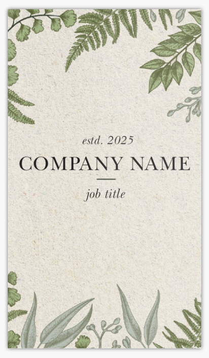 Design Preview for Florists Glossy Business Cards Templates, Standard (3.5" x 2")