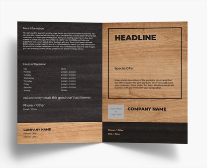 Design Preview for Templates for Conservative Brochures , Bi-fold A4