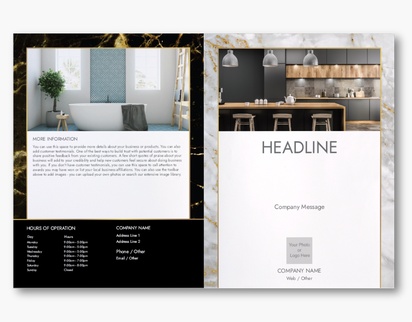 Design Preview for Design Gallery: Elegant Custom Brochures, 11" x 17" Bi-fold