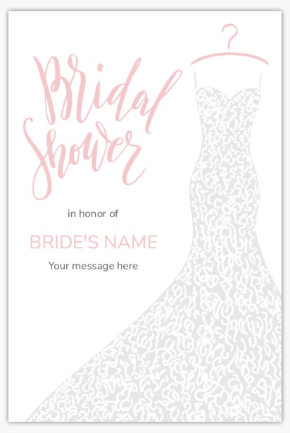 A bridal shower cute white design for Events