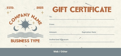 Design Preview for Templates for Health & Wellness Gift Certificates 