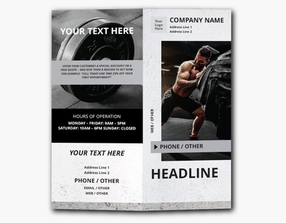 Design Preview for Design Gallery: Sports & Fitness Custom Brochures, 9" x 8" Bi-fold