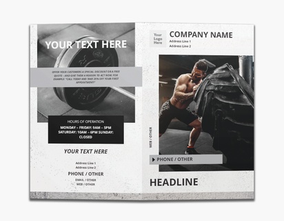 Design Preview for Design Gallery: Sports & Fitness Custom Brochures, 8.5" x 11" Bi-fold