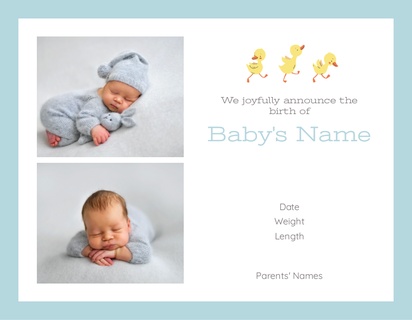 Design Preview for Design Gallery: Baby Invitations and Announcements, Flat 10.7 x 13.9 cm