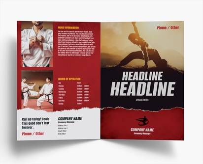 Design Preview for Design Gallery: Sports & Fitness Folded Leaflets, Bi-fold A4 (210 x 297 mm)