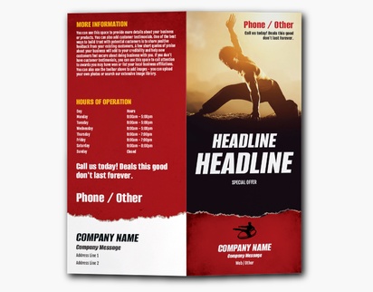 Design Preview for Design Gallery: Sports & Fitness Custom Brochures, 9" x 8" Bi-fold