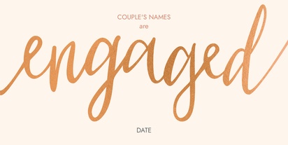A they're engaged engagement party white orange design for Elegant