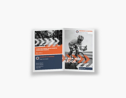 Vista previa del diseño de Galería de diseños de folletos plegados para deportes, salud y ejercicio, Díptico A6 (105 x 148 mm)