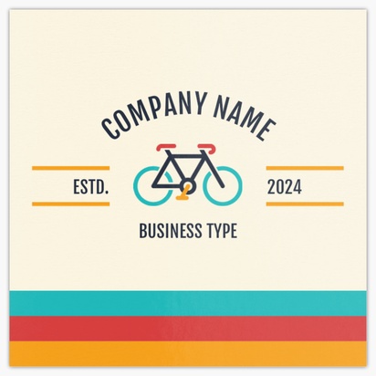 Design Preview for Design Gallery: Bicycle Shops Ultra-Thick Business Cards, Square (65 x 65 mm)