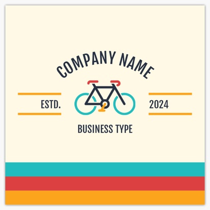 Design Preview for Design Gallery: Bicycle Shops Standard Business Cards, Square (65 x 65 mm)