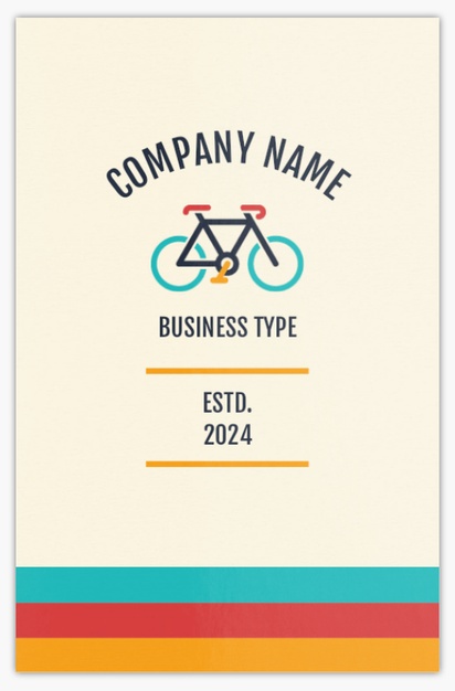 Design Preview for Design Gallery: Bicycle Shops Ultra-Thick Business Cards, Standard (85 x 55 mm)