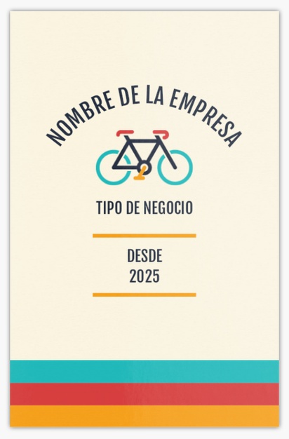 Vista previa del diseño de Galería de diseños de tarjetas de visita extragruesas para tiendas de bicicletas, Standard (85 x 55 mm)