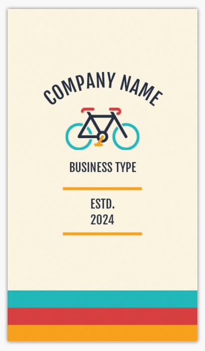 Design Preview for Design Gallery: Bicycle Shops Matte Visiting Cards, Standard (89 x 51 mm)