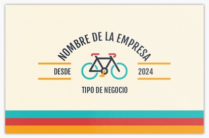 Vista previa del diseño de Galería de diseños de tarjetas de visita extragruesas para tiendas de bicicletas, Standard (85 x 55 mm)
