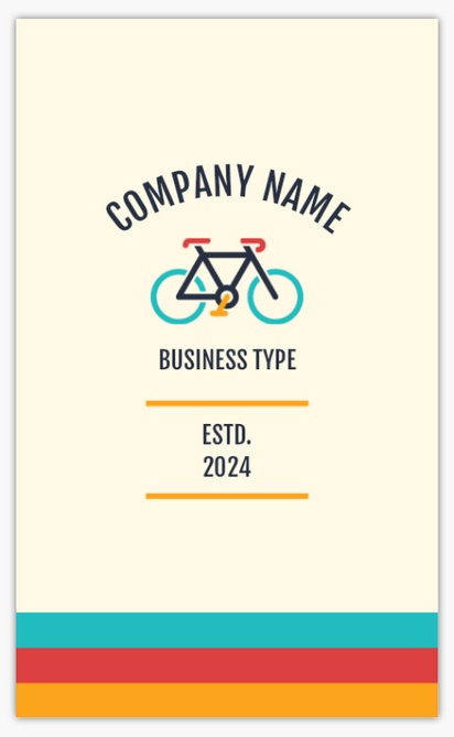 Design Preview for Design Gallery: Bicycle Shops Standard Business Cards, Standard (91 x 55 mm)