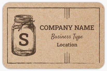 Design Preview for Design Gallery: Organic Food Stores Rounded Corner Business Cards, Rounded Standard (85 x 55 mm)