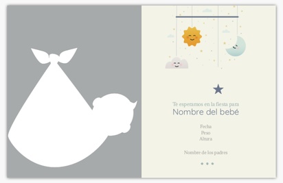 Un sol luna estrellas nube 1 foto diseño blanco gris para Bebés con 1 imágenes