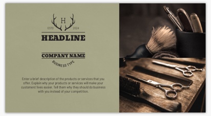 A branding manly brown gray design