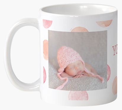 Design Preview for Baby Custom Mugs Templates, Wrap-around