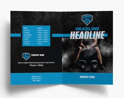 Design Preview for Design Gallery: Sports & Fitness Folded Leaflets, Bi-fold A6 (105 x 148 mm)