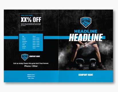 Design Preview for Design Gallery: Sports & Fitness Custom Brochures, 11" x 17" Bi-fold