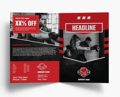 Design Preview for Design Gallery: Personal Training Folded Leaflets, Bi-fold A4 (210 x 297 mm)