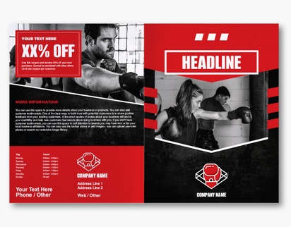 Design Preview for Fitness Classes Custom Brochures Templates, 11" x 17" Bi-fold