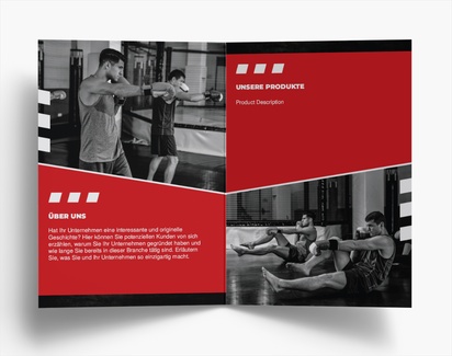 Designvorschau für Designgalerie: Falzflyer Sport & Fitness, Einbruchfalz A6 (105 x 148 mm)