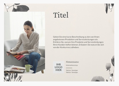 Designvorschau für Designgalerie: Werbeschilder aus Kunststoff Elegant, A2 (420 x 594 mm)