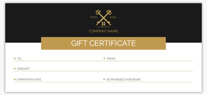 Design Preview for Design Gallery: Elegant Custom Gift Certificates