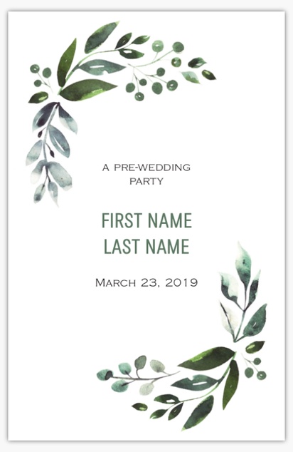 Design Preview for Wedding Events Posters Templates, 11" x 17"