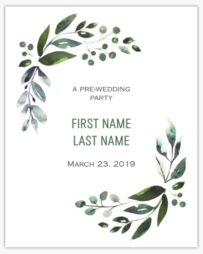 Design Preview for Florals & Greenery Posters Templates, 16" x 20"