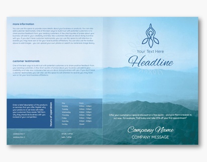 Design Preview for Yoga & Pilates Custom Brochures Templates, 11" x 17" Bi-fold