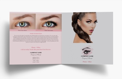 Design Preview for Design Gallery: Waxing & Hair Removal Folded Leaflets, Bi-fold Square (148 x 148 mm)