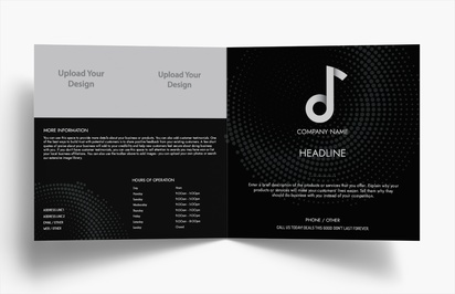 Design Preview for Design Gallery: Music Folded Leaflets, Bi-fold Square (210 x 210 mm)