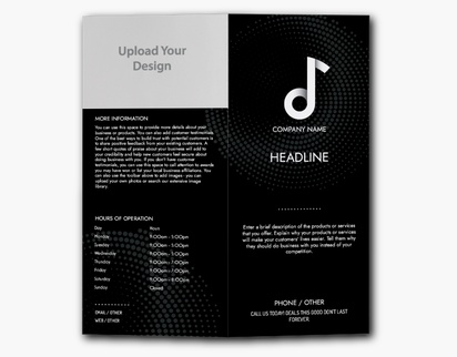Design Preview for Design Gallery: Bars & Nightclubs Custom Brochures, 9" x 8" Bi-fold