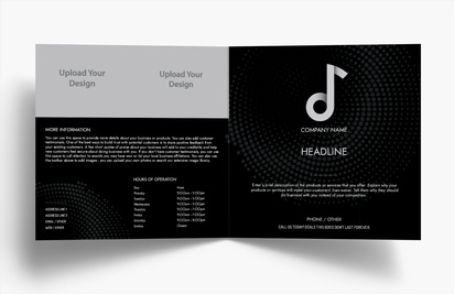 Design Preview for Design Gallery: Music Folded Leaflets, Bi-fold Square (148 x 148 mm)