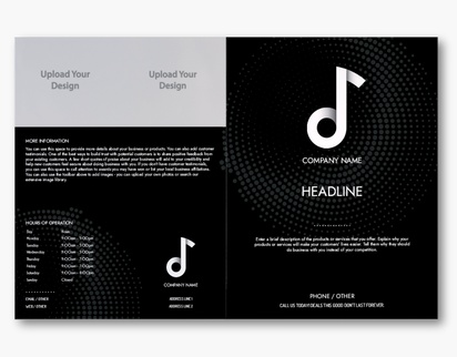 Design Preview for Design Gallery: Bars & Nightclubs Custom Brochures, 11" x 17" Bi-fold