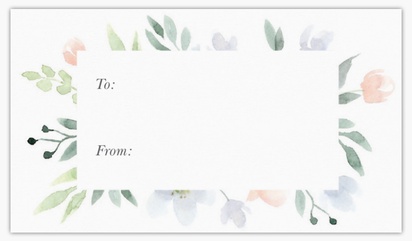 A thank you gift floral white gray design for General Party