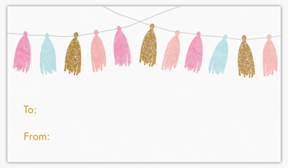 A tassel garland celebration pink gray design for Adult Birthday