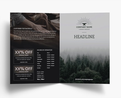 Design Preview for Design Gallery: Nature & Landscapes Folded Leaflets, Bi-fold A4 (210 x 297 mm)