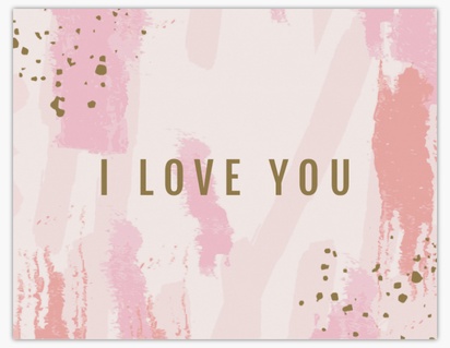 Design Preview for Design Gallery: Valentine's Day Note Cards, Folded 10.7 x 13.9 cm