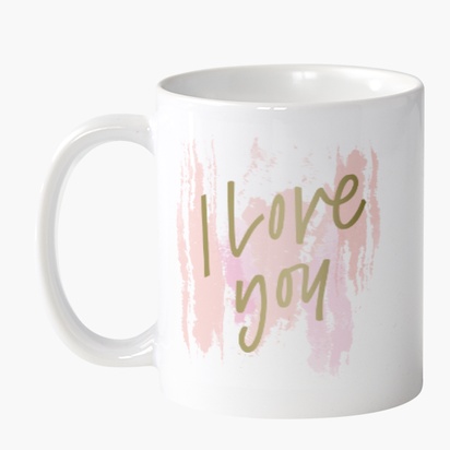 A i love you valentines day white pink design for Theme
