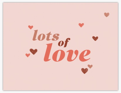 Design Preview for Design Gallery: Valentine's Day Note Cards, Flat 10.7 x 13.9 cm