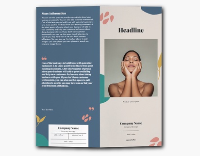 Design Preview for Skin Care Custom Brochures Templates, 9" x 8" Bi-fold