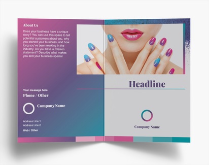 Design Preview for Design Gallery: Bold & Colourful Folded Leaflets, Bi-fold A6 (105 x 148 mm)