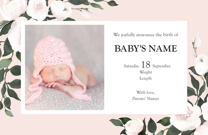 A baby girl 출산 축하 파티 white gray design for Baby with 1 uploads